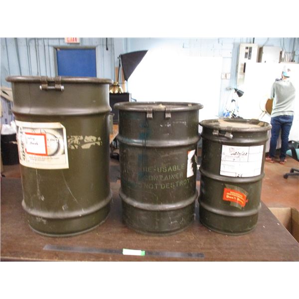 (3 X THE MONEY) Military storage containers metal