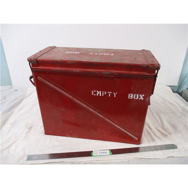 Military box (14 1/2" x 17 1/2") metal