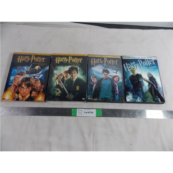 Harry Potter movie collection (3 new, 1 opened)