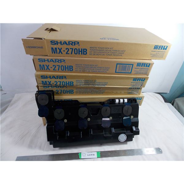Sharp MX-270HB waste toner box kit (7 new in box)