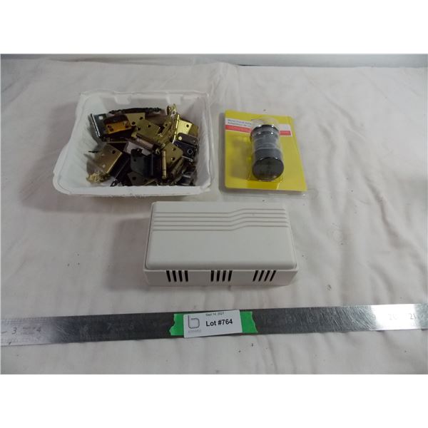 Door bell + hinges + world universal plug adapters