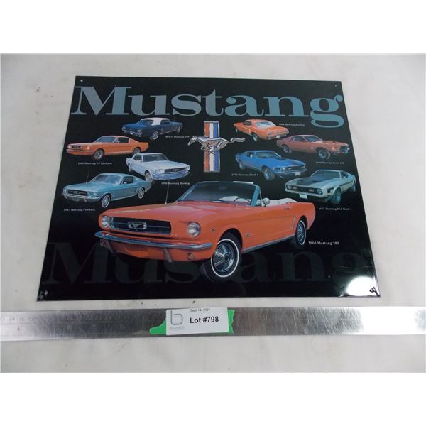 Mustang metal poster