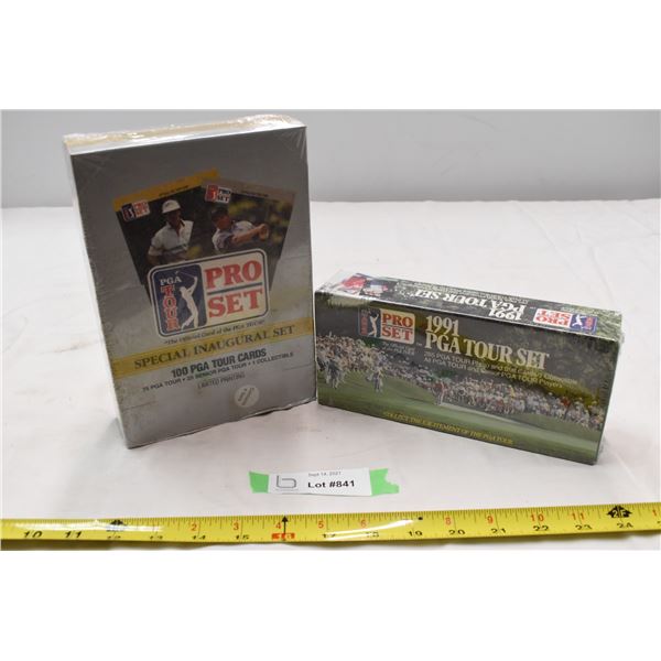 2 boxes of PGA Golf cards - new old stock boxes