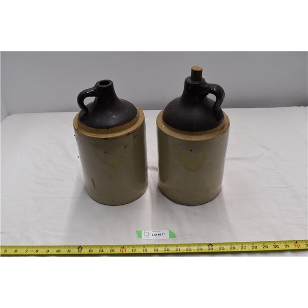 2 vintage ceramic jugs