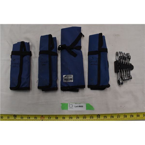 Multiple Wrench Sets, stubby lengths + curved wrenches