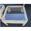 Image 3 : plastic glass top tables - 35x35x17 (25x25x20)