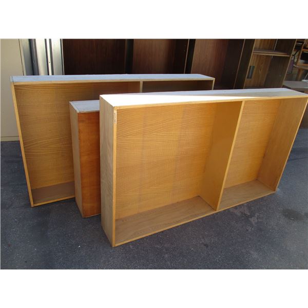 (3) wooden shelves (2x - 41W 72T, 1x - 36W 71T)