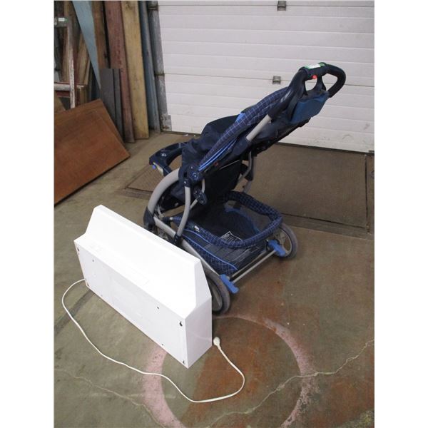 baby stroller, range hood