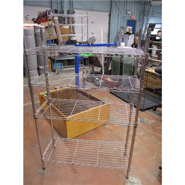 4 tier metal shelf 35x13x48