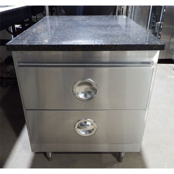 Used - Granite Table with 2 Drawers