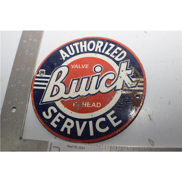 HEAVY  PORCELAIN BUICK SIGN FANTASY