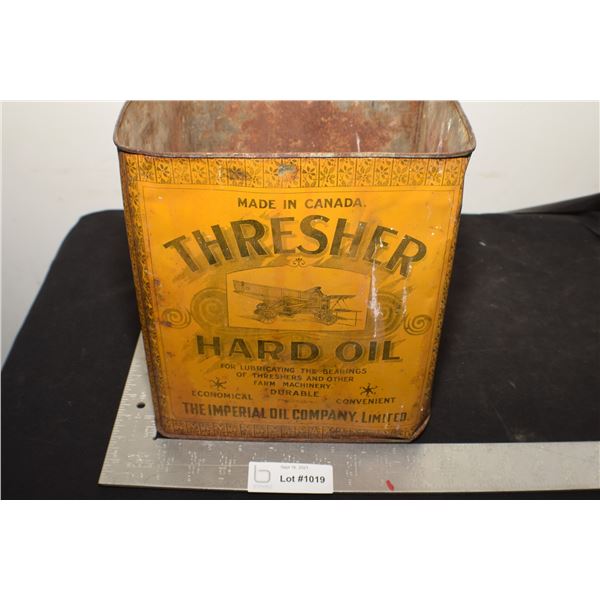 RARE EARLY IMPERIAL  OIL TIN HARD OIL
