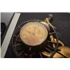 Image 4 : LARGE 2' CAST CLOCK MISSING WORKS BUT OLD CLOCK INCLUDED TO COMPLETE UNIT