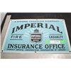 Image 1 : ANTIQUE IMPERIAL INSURANCE SIGN , PROFESSIONAL RESTORED BULLET HOLES