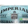Image 2 : ANTIQUE IMPERIAL INSURANCE SIGN , PROFESSIONAL RESTORED BULLET HOLES