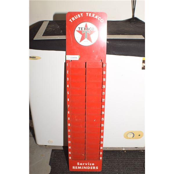 ANTIQUE TEXACO RACK FOR ?? 38" BY 9"