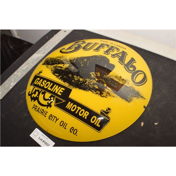 REPRODUCTION BUFFALO OIL GASOLINE GLOBE LENS