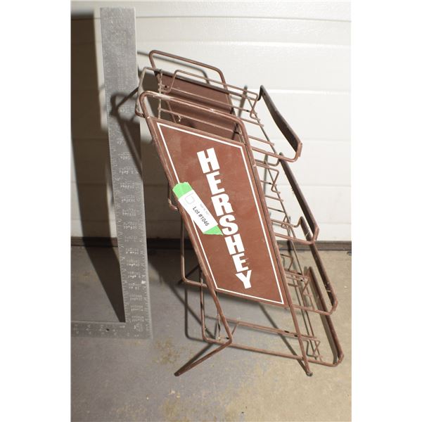 ANTIQUE HERSHEY CHOCOLATE BAR STORE RACK