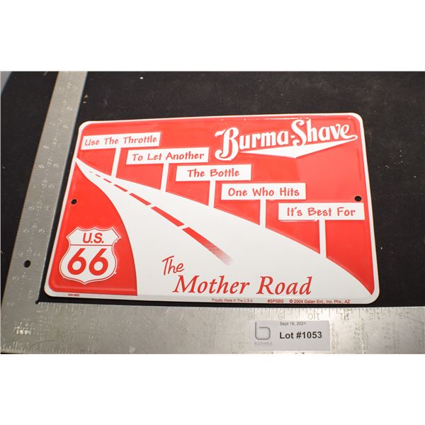 ROUTE 66 TIN SIGN