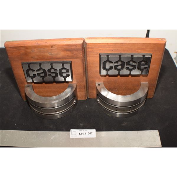 VINTAGE J I CASE BOOKENDS