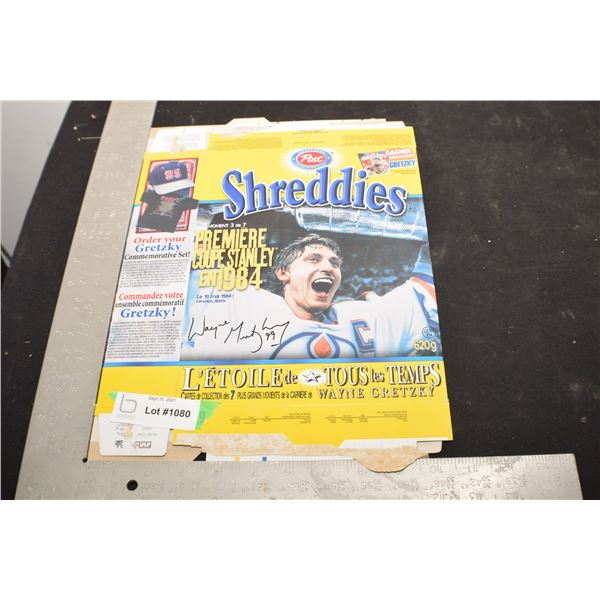 GRETZKY CEREAL BOX NHL HOCKEY