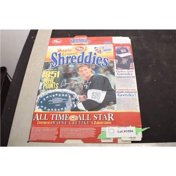 GRETZKY CEREAL BOX NHL HOCKEY