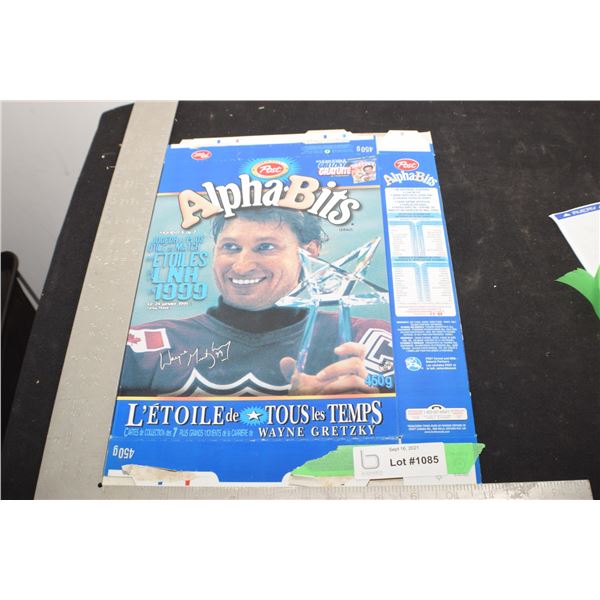 GRETZKY CEREAL BOX NHL HOCKEY