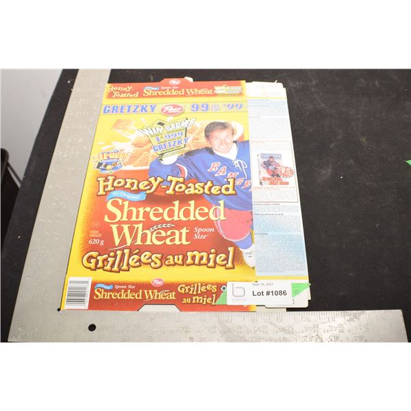 GRETZKY CEREAL BOX NHL HOCKEY