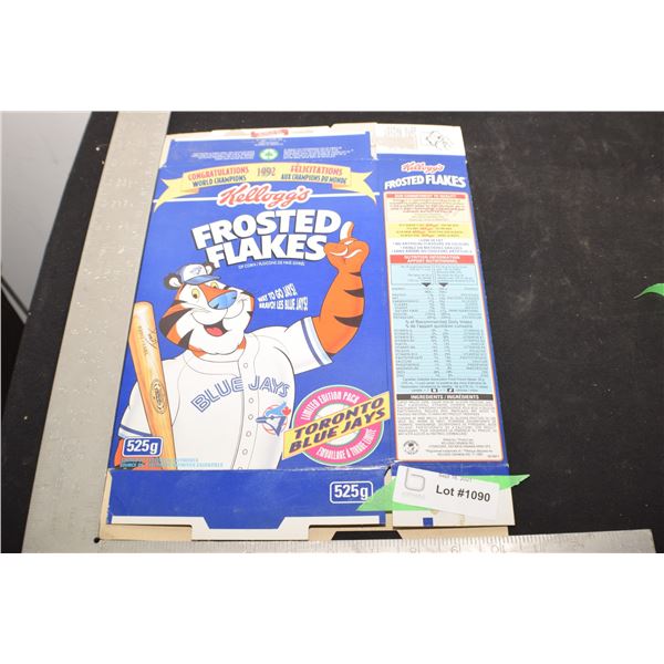 TORONTO BLUE JAYS BASEBALL  CEREAL BOX