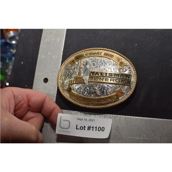 TALISMAN OIL PRESENTATION BELT BUCKLE