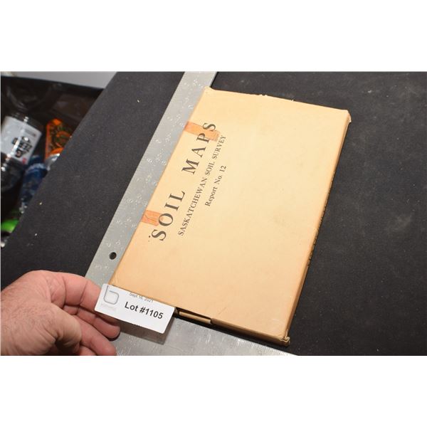 4 ANTIQUE NOS SASKATCHEWAN SOIL MAPS