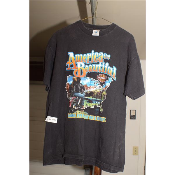 HARLEY DAVIDSON MOTORCYLE  VINTAGE LARGE T SHIRT LARGE