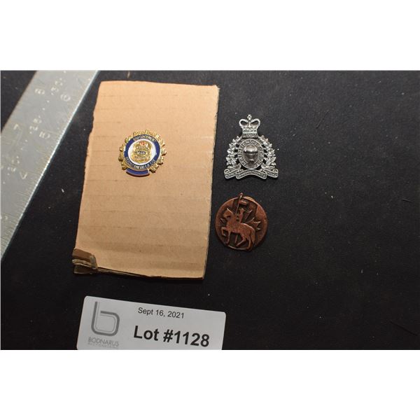 3 RCMP POLICE PINS