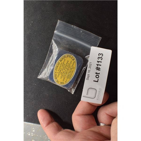 ANTIQUE INDIAN ROOT PILLS