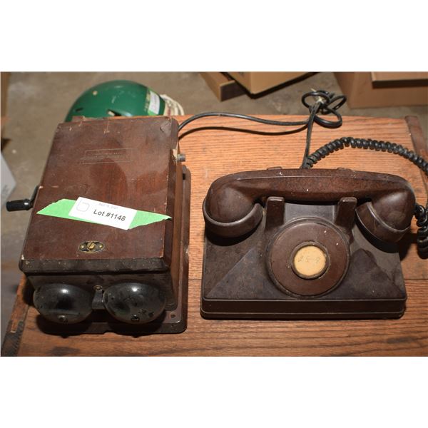BAKELITE TELEPHONE C/W ORIGINAL RINGER BOX