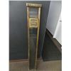 Image 1 : Vintage Post Office Mail Chute - Brass with Glass Front - 62"x8"x3"