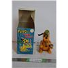 Image 1 : vintage tin Pluto - wind up Dog toy (missing ear) working