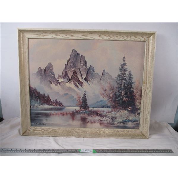 Print? in frame - signed Wilmer (wilmer wilde) - 25.5x31.5