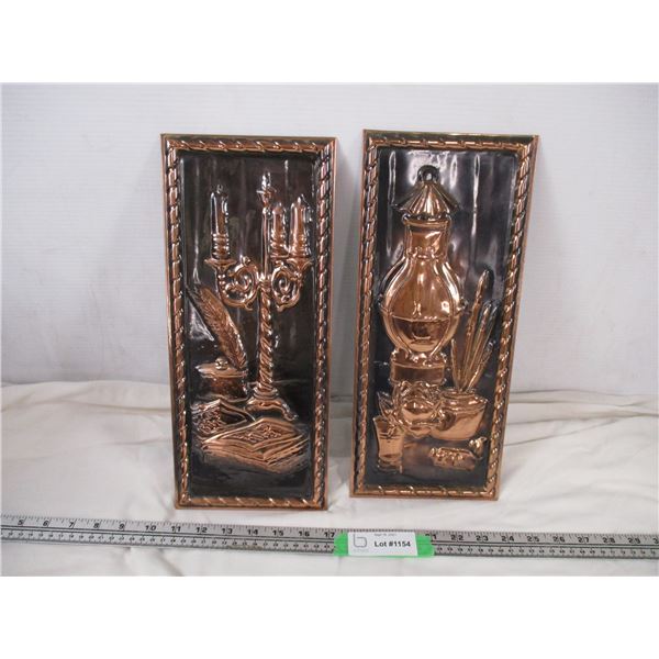 Genuine copper made in holland - wall hanging (2) 6.5x14.5