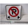 Image 1 : No parking sign metal (12x12)