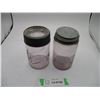 Image 1 : 2X The Money - Vintage Purple mason jars (pints) improved Gem + mason fruit