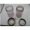 Image 5 : 2X The Money - Vintage Purple mason jars (pints) improved Gem + mason fruit
