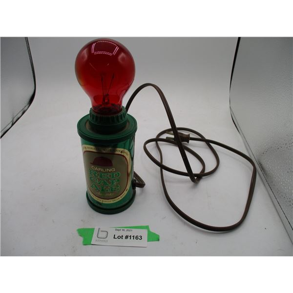 Vintage Red cap ale novelty lamp (working)