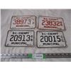 Image 1 : 1965,66,68,72 BC License Plates (4)