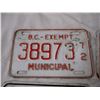 Image 2 : 1965,66,68,72 BC License Plates (4)