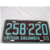 Image 4 : Pair of 1959 BC License Plates (2)