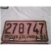 Image 3 : Pair of 1961 BC License Plates (2)