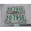 Image 1 : Pair of BC License plates 1986 sticker