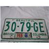 Image 2 : Pair of BC License plates 1986 sticker