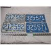 Image 1 : 2 pairs of 1964,65 BC License plates